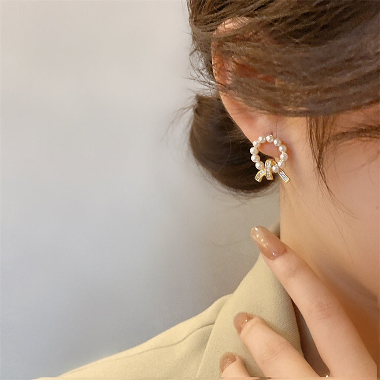 Vintage Rhinestone Stud Earrings for Women