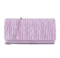 Fantasy shiny pleated clutch bag