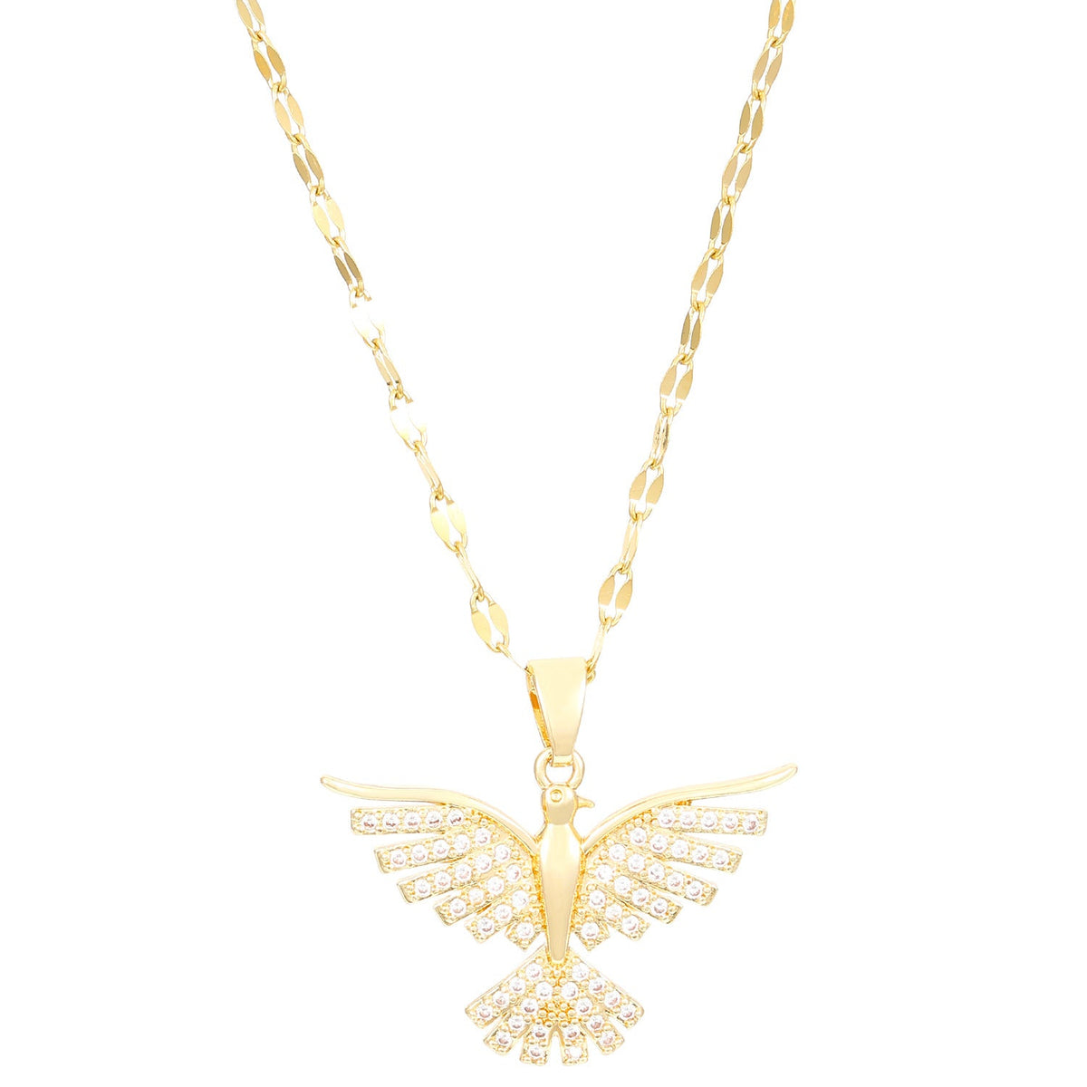 Women's Phoenix Wings Light Luxury High-grade Copper Inlaid Necklaces