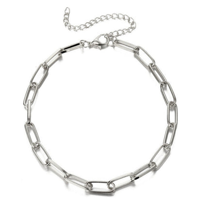 Paperclip Thick Chain Anklet Jewelry