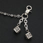 Retro cross flower ball bag chain