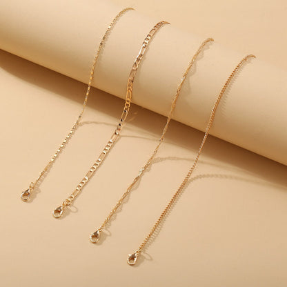 Summer Jewelry Multi-Layer Beach Chain Anklets Jewelry