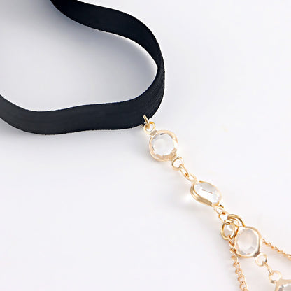 Rhinestone Elastic Leg Chain Fashion Rhinestone Thigh Chain