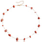 Beach Colorful Natural Irregular Stone Necklace
