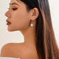 Retro Beaded Pearl Necklace Bracelet Earrings Jewelry Set