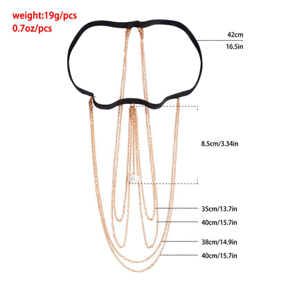 Sexy Casual Beach Pearl Leg Ring Body Chain