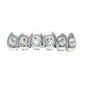 Hip-hop diamond-encrusted and gold-plated teeth grillz