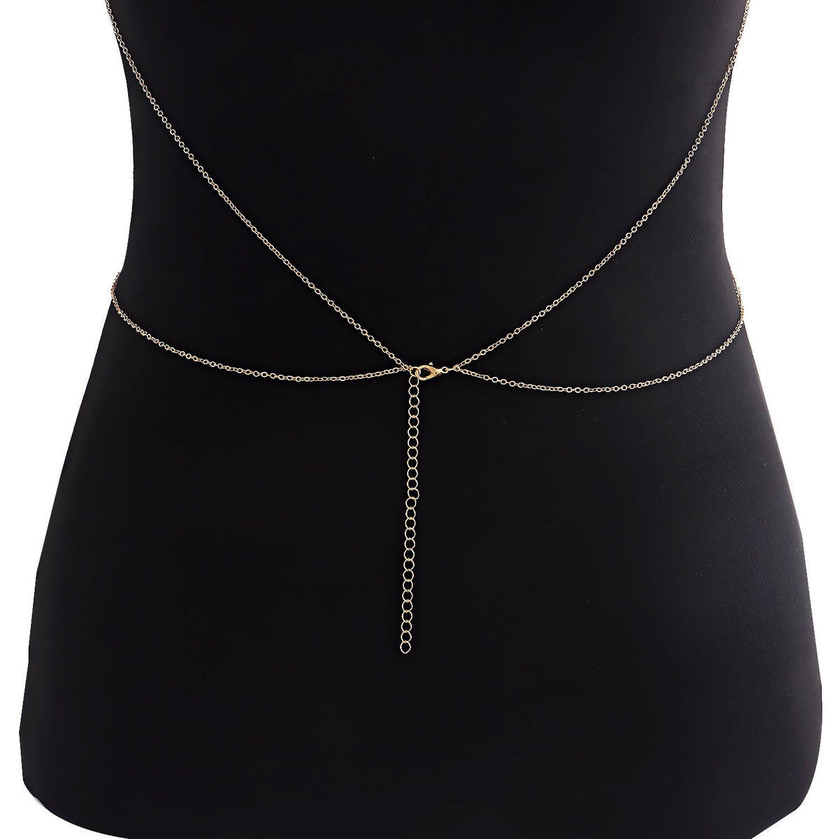 Sexy Cross Stone Beads Body Chains Bikini Belly Bra for Women