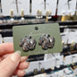 Retro Flower Statement Earrings