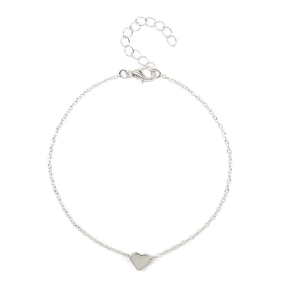 Bohemian Chain Heart Anklet Jewelry
