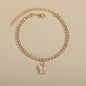 Shiny Rhinestone Chain Butterfly Ankle Jewelry