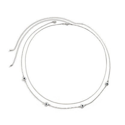 Sexy Bohemian Style Colorful Blue Eyes Waist Chain