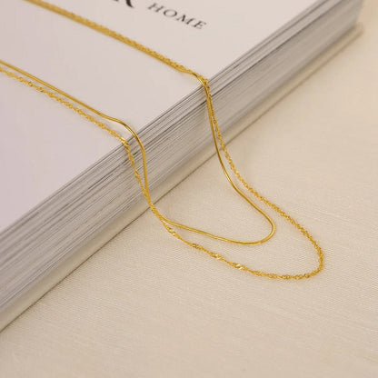 Snake Chain Choker Necklace for Women