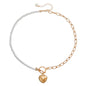 Multilayer Baroque Pearl Pendant Choker Necklace