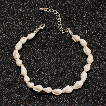 Concho Shell Bead Foot Bracelets