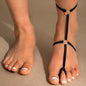 Sexy Black Elastic Simple Geometric Anklets Jewelry
