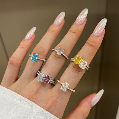 Sier Female Special Interest Light Luxury Rings