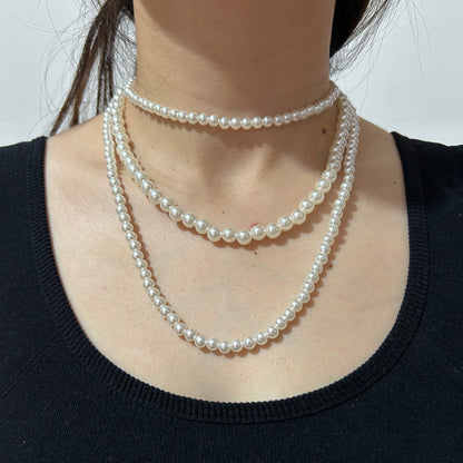 Imitation Layer Pearl Necklace for Women