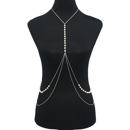 Double Layer Sexy Pearl Body Chain