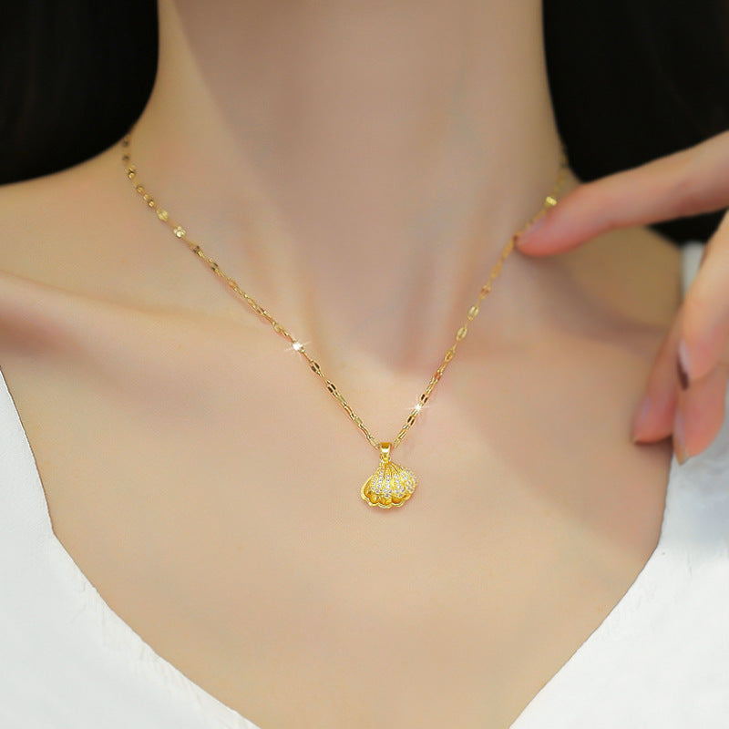 Women's Shell Light Luxury Temperament Gorgeous Full Necklaces