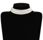 Layered Choker Pearl Necklaces Jewelry Set