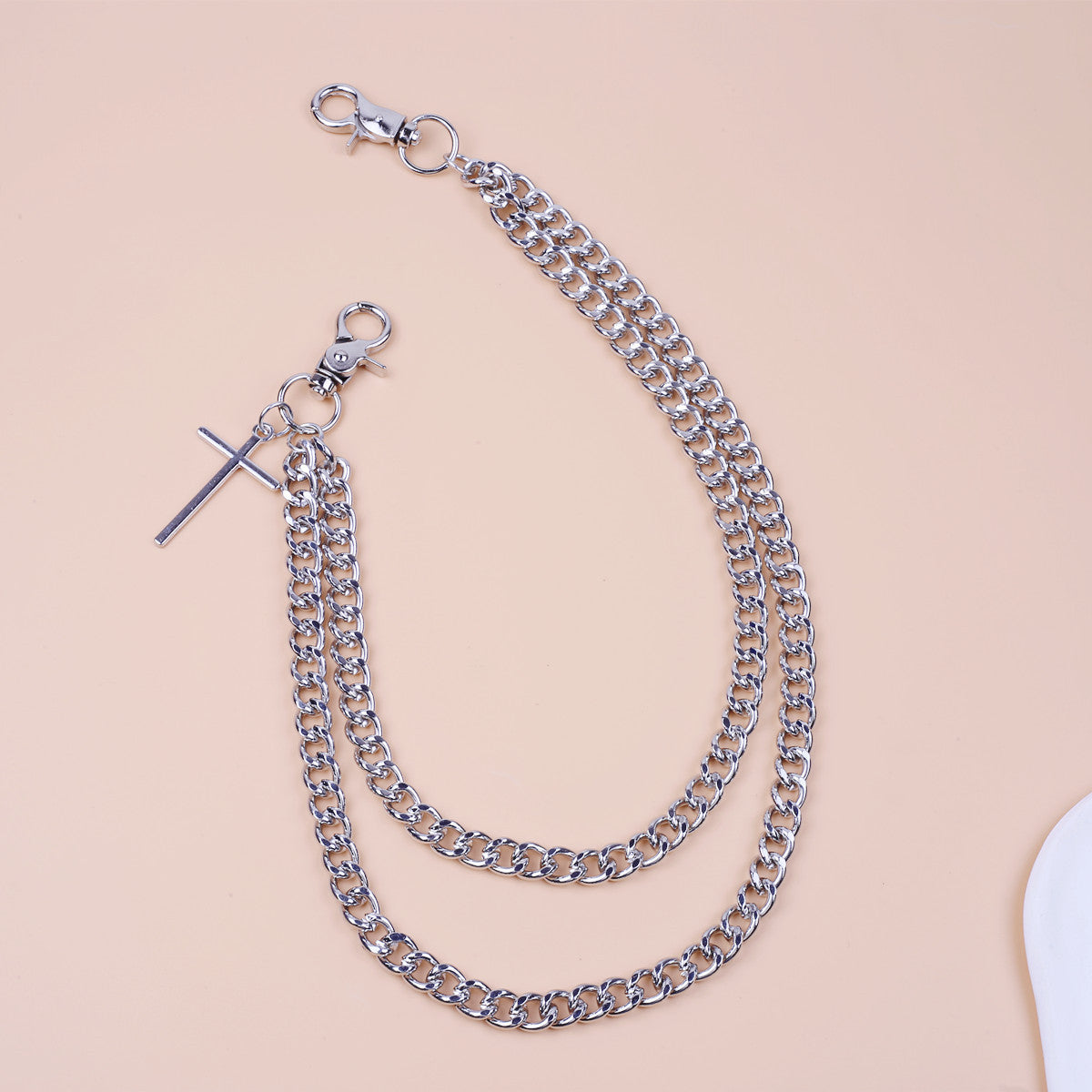 Punk Jewelry Hip Hop Double Layer Metal Body Chains