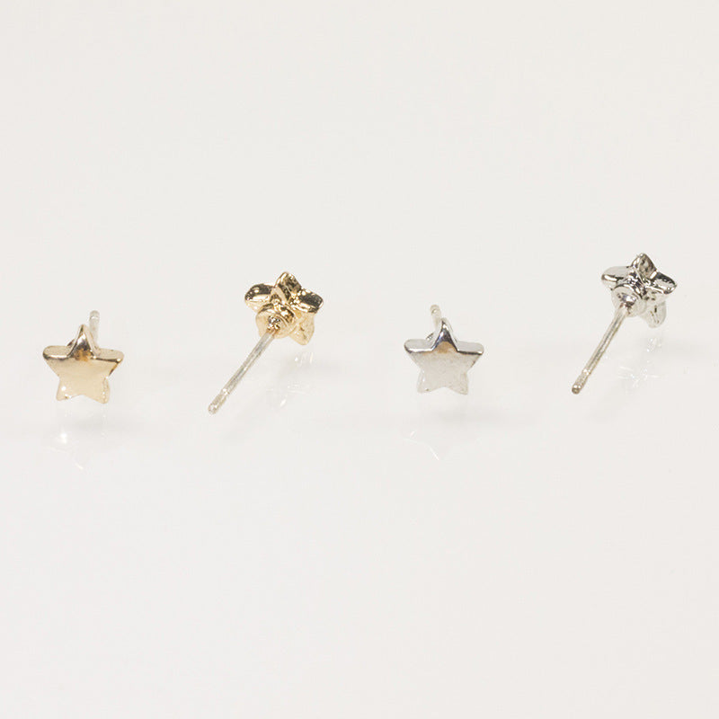 Rainbow ice cream star earrings set