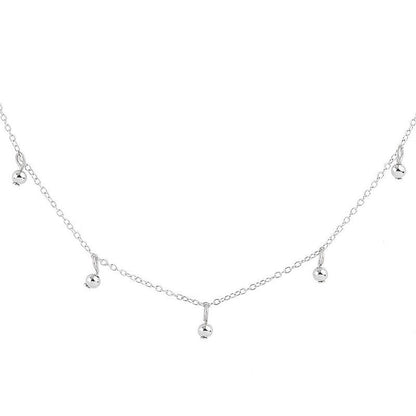 Tassel Mini Ball Pendant Necklace