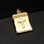 14K Gold Micro Inlaid Zircon Pendant