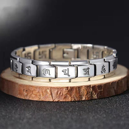 Simple and domineering six-syllable mantra bracelet