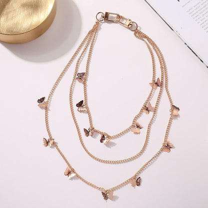 Punk Street Butterfly Belt Waist Chain
