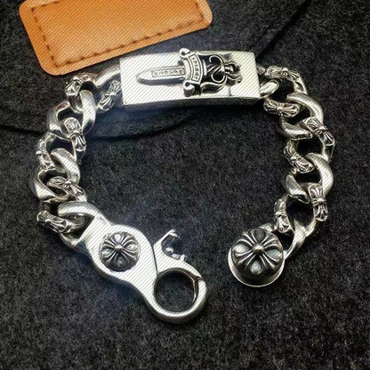 Retro Dagger Bracelet Thick Domineering Cross Bracelet