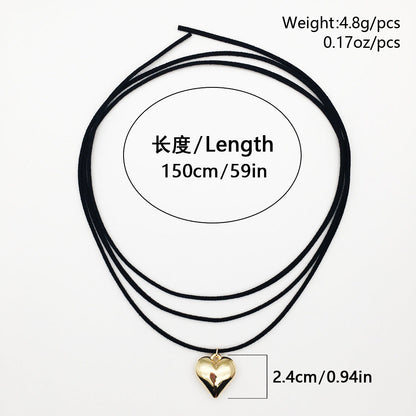 Vintage Women Heart Choker Necklace