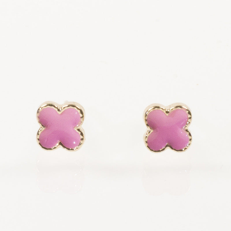 Four Leaf Small Stud Earrings