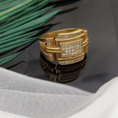 Inlaid Zircon Personalized Wind Trend Simple Rings