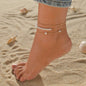 Multi Layers Women Foot Bracelet Beads Pearl Anklet Chain
