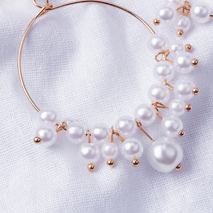 Round Handmade Pearl Earrings