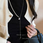 Pearl Snake Chain Choker Necklace for Lady