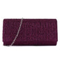 Fantasy shiny pleated clutch bag