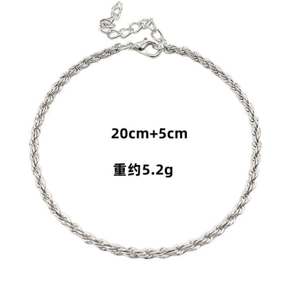 Rope Chain Anklet Women Beach Jewelry