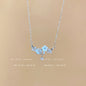 Titanium steel pearl clavicle necklace