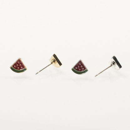 Watermelon Enamel Earrings for Women