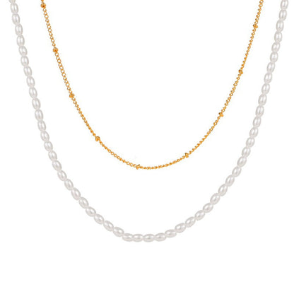 Trendy Multilayer Elegant Pearl Necklaces