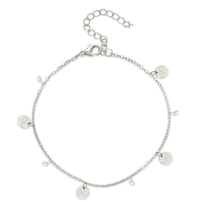 Small Round Disc Anklets Bracelet