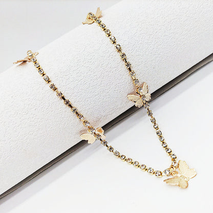 Sexy Bikini Waist Chain Crystals Butterfly Fashion Body Jewelry