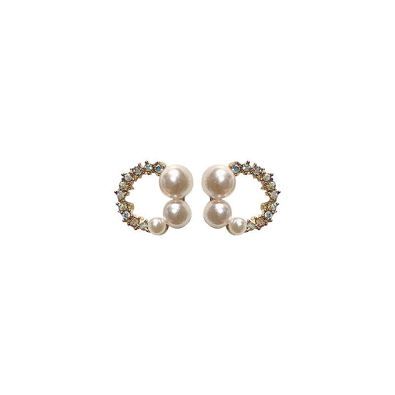 Imitate Pearl Flower Earrings