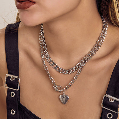 Heart Layered Necklace for Women