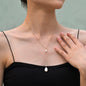 Women Pearl Sweater Chain Necklace