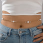 Retro Pearl Round Beaded Body Chain for Women