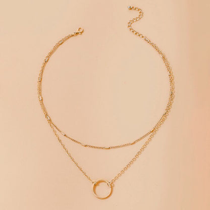 Double Layered Chain Necklaces for Women